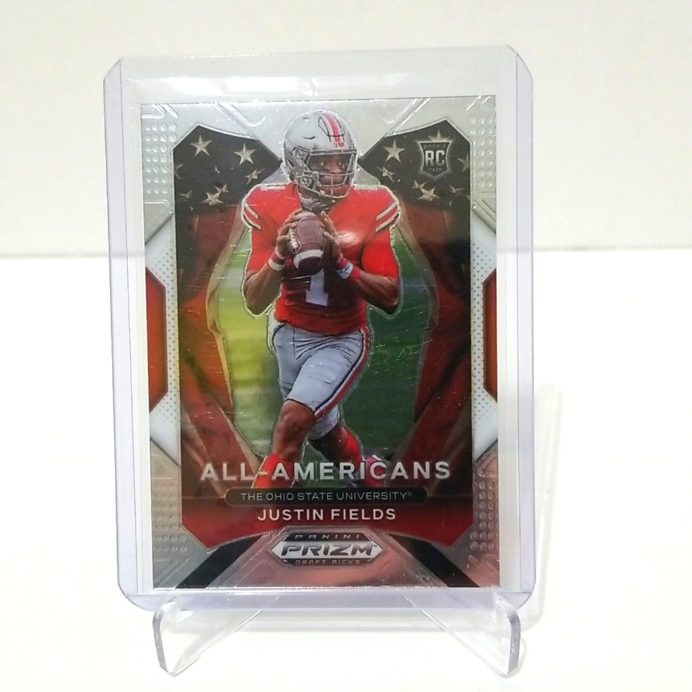 2021 Justin Fields RC - silver panini prizm  #192